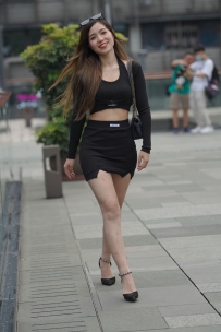 【精选街拍】Vol.3168 黑色套装裙 [234P+1V-3.71GB]